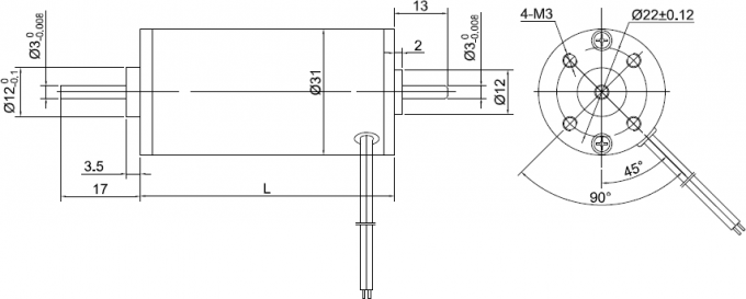 Вольт постоянного магнита 12/24 вентиляторного двигателя вольта 15 до 20 ватт до 10000rpm ISO9000/ROHS/CE